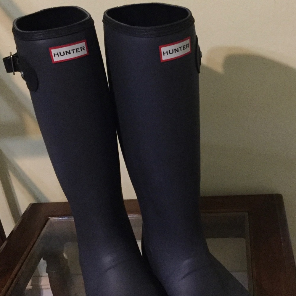 Hunter Grey Size 11 Boots